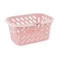 thumbnail image 1 of Fareti Plastic Openwork Storage Basket with Handle, Multi Purpose Bathroom Fruit Vegetable Organizer, Home Kitchen Bin for Toys Snacks, 1 of 4