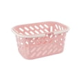 thumbnail image 1 of Fareti Plastic Openwork Storage Basket with Handle, Multi Purpose Bathroom Fruit Vegetable Organizer, Home Kitchen Bin for Toys Snacks, 1 of 4