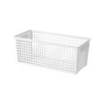 thumbnail image 1 of Fareti Plastic Storage Basket, Pantry Organizer Basket Bins, Rectangular Storage Tray Baskets Container with Handle for Shelf, Household, Desktop, 1 of 4