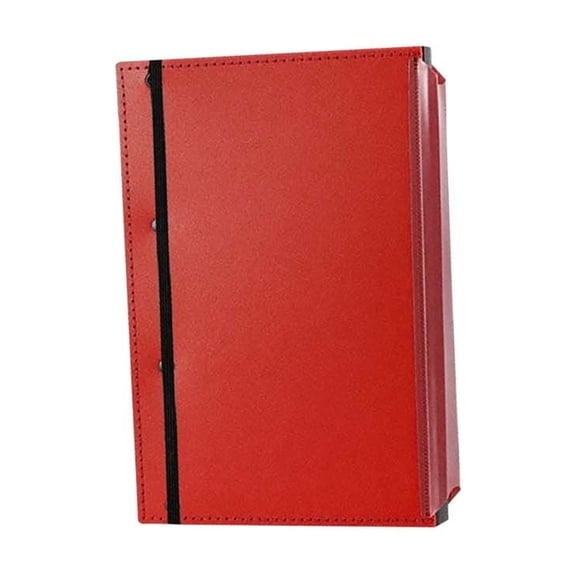Fareti Portable Foldable Clipboard A4 Expanding File Organizer with Elastic Strap, 2-Compartment Plastic Folder for Office or Travel