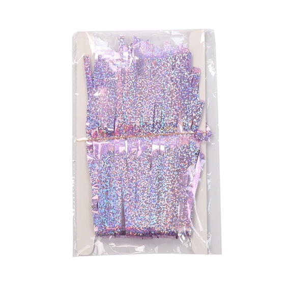 Fareti Purple Fringe Curtain Backdrop, Metallic Tinsel Foil Fringe Streamers Background for Pho to Booth Birthday Wedding Carnival Party Decoration 3m*2 Piece