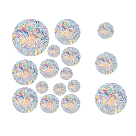 Fareti Rainbow Prism Window Stickers, Anti-Collision Window Alert Decals to Prevent Bird Strikes, Suncatcher Stickers Rainbow Window Clings for Glass Windows