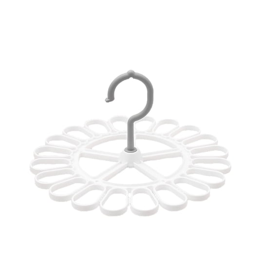 Fareti Round Plastic Clothes Drying Hanger, Multifunctional Windproof Socks Drying Rack Laundry Hanging Shelf for Socks Underwear and Clothes