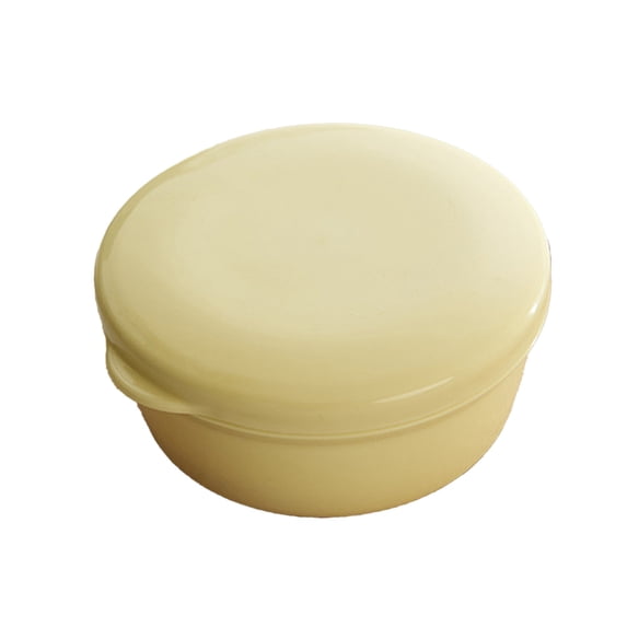 Fareti Round Soap Container, Travel Soap Holder with Lid, Soap Box with Drainage Tray, Portable Leakproof Shampoo Bar Case for Travel, Shower, Camp