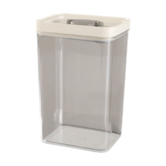 Fareti Sealed Jar 2.8L, Transparent PET Kitchen Grain Storage Container, Airtight Powder Tea Household Storage Box with Wide Bottom