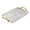 thumbnail image 1 of Fareti Serving Tray with Handles, Platters for Serving Food Turkey Cookie Appetizer Snack, Reusable Plastic, Stackable, for Holiday, Party, A, 1 of 4