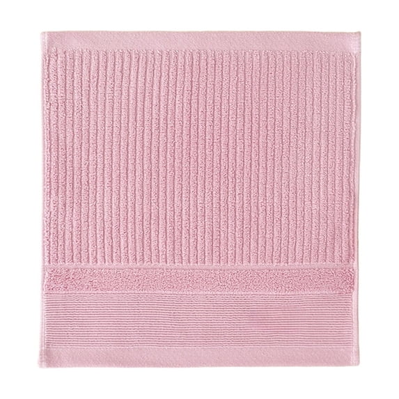 Fareti Set of 2 13x13 Inch Cotton Washcloths Highly Absorbent Quick Dry Lint Free with Hanging Loop for Makeup Remover Face Cleansing Bathroom Travel Women Men