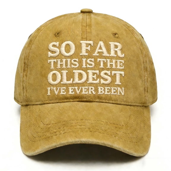 Fareti So Far This is The Oldest I've Ever Been Hat for Baseball Hat Fashionable Caps, Funny Hats, Lightweight Athletic Running Cap for Workouts