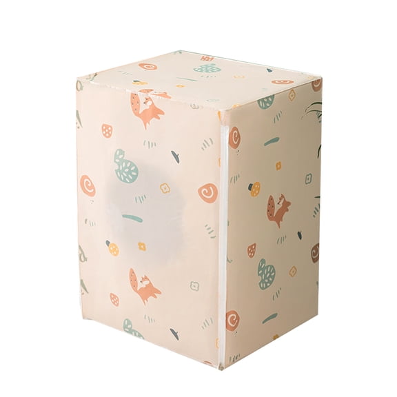 Fareti Soft Waterproof Washing Machine Cover with Three Sided Protection, Dustproof Fabric Protector for Top Loader, 14.2x11.8x4.7 Inch