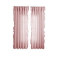 thumbnail image 1 of Fareti Solid Color Ruffle Curtains 39*96 in, Premium Silky Chic Curtains for Bedroom Living Room, Light Filtering Privacy Romantic Vintage Window Drapes 1 Panel, 1 of 6