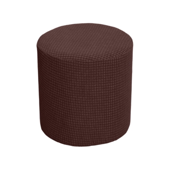 Fareti Stretch Round Stool Cover with Soft Waterproof Fabric, Elastic Ottoman Slipcover for Vanity, Bedroom or Living Room, Washable Protector 13x13 Inch