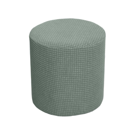 Fareti Stretch Round Stool Cover with Soft Waterproof Fabric, Elastic Ottoman Slipcover for Vanity, Bedroom or Living Room, Washable Protector 13x13 Inch