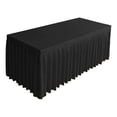 thumbnail image 1 of Fareti Tablecloth for Rectangle Tables, Wrinkle Free Pleated Ruffle Fitted Table Cover Tablecloths with Skirt for Parties Weddings Birthday Banquet, 1 of 4