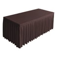 thumbnail image 1 of Fareti Tablecloth for Rectangle Tables, Wrinkle Free Pleated Ruffle Fitted Table Cover Tablecloths with Skirt for Parties Weddings Birthday Banquet, 1 of 4