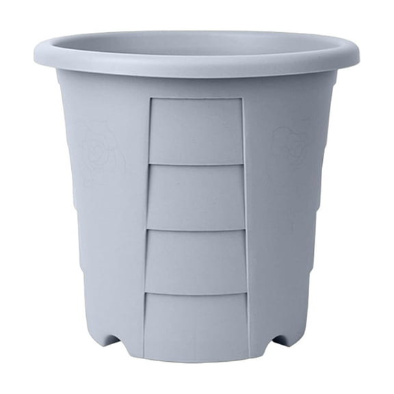 Fareti Thickened Plastic Plant Pot with Breathable Rhizome Pruning Design, Round Planter for Indoor Outdoor Houseplants, Prevents Root Rot