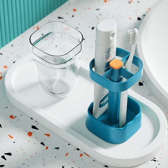 Fareti Toothbrushes Holder with Cute Cup, Tooth Brush Stand, Creative Bathroom Organizer Storage