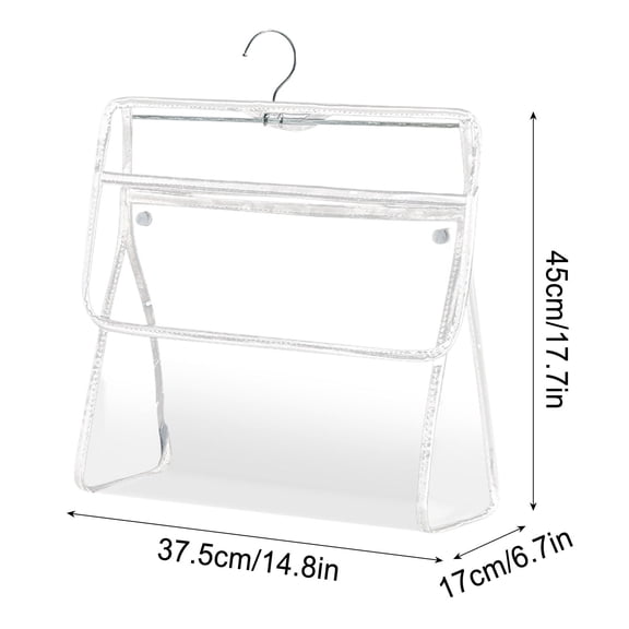 Fareti Transparent Bathroom Hanging Clothes Bag Dorm Supplies Dorm Room Essentials Waterproof Shower Storage Organizer
