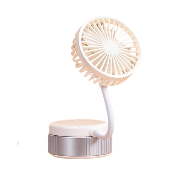 Fareti USB Rechargeable Suction Cup Fan with Flexible Gooseneck, High Power Quiet Desktop Air Circulator for Dorm Bathroom Office, Portable Clip on Personal Breeze