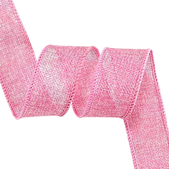 Fareti Wired Burlap Ribbon for Crafts, Rustic Line Ribbons for Outdoor Home Tree Garland Wreath Wedding Mason Jar Decoration Gift Wrapping