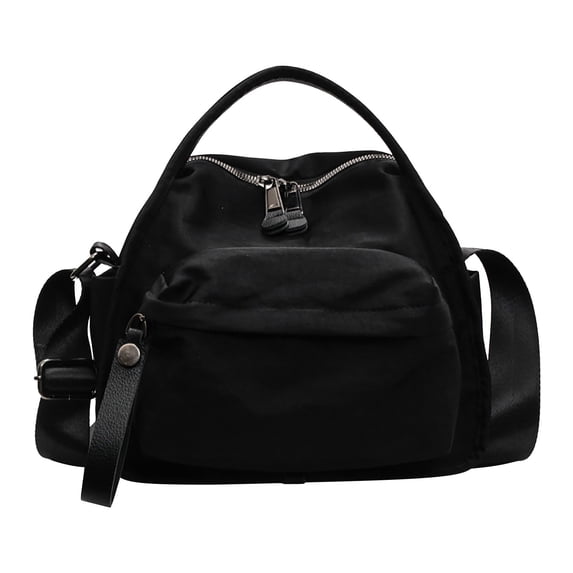 Fareti Women's Elegant Solid Color Shoulder Bag Fashionable Zipper Crossbody Bags Soft Top Handle Handbag Purse