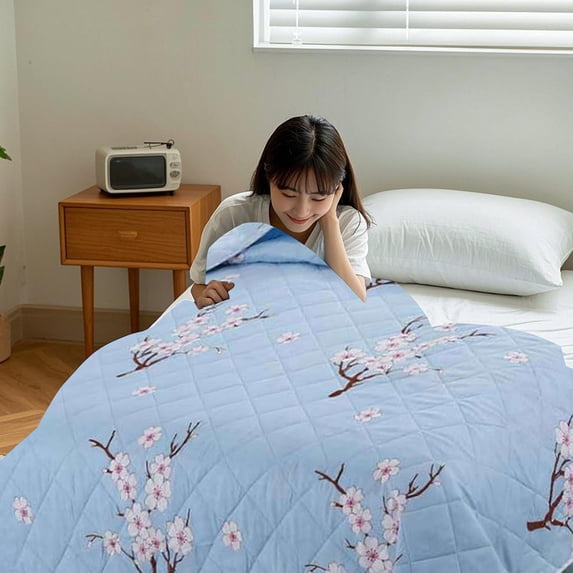 Fareti -friendly Plain Printed Washed Summer Quilt Ventilation Quilt