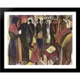 thumbnail image 1 of Farewell 34x28 Large Black Wood Framed Print Art by August Macke, 1 of 2