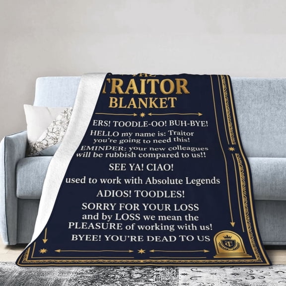Farewell Gifts for Coworkers Traitor Blanket Coworker Leaving Gifts for Men and Women 50x40
