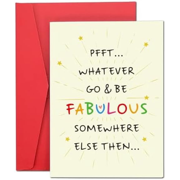 Farewell Goodbye Cards for Coworkers, Going Away Bon Voyage Card, Traitor Gifts for Coworker, Leaving New Job Gifts for Coworkers Women, Retirement Gift for Woman Men, Going Away Gifts for Friends