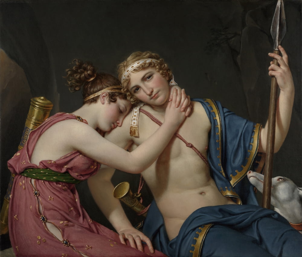Farewell Of Telemachus And Eucharis Canvas Art - (36 x 24)