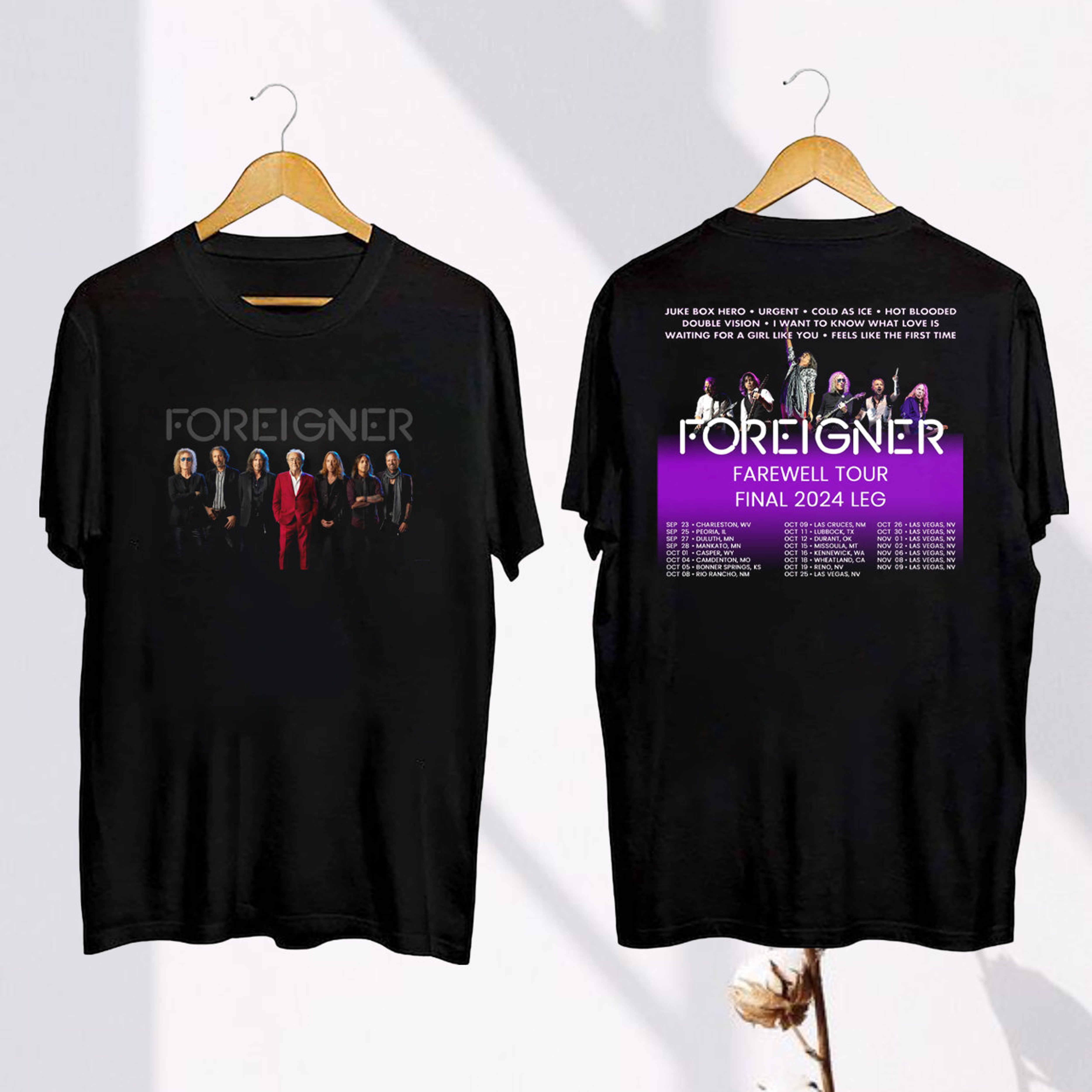 Farewell Tour 2024 Foreigner TShirt, Foreigner Band 2024 Concert