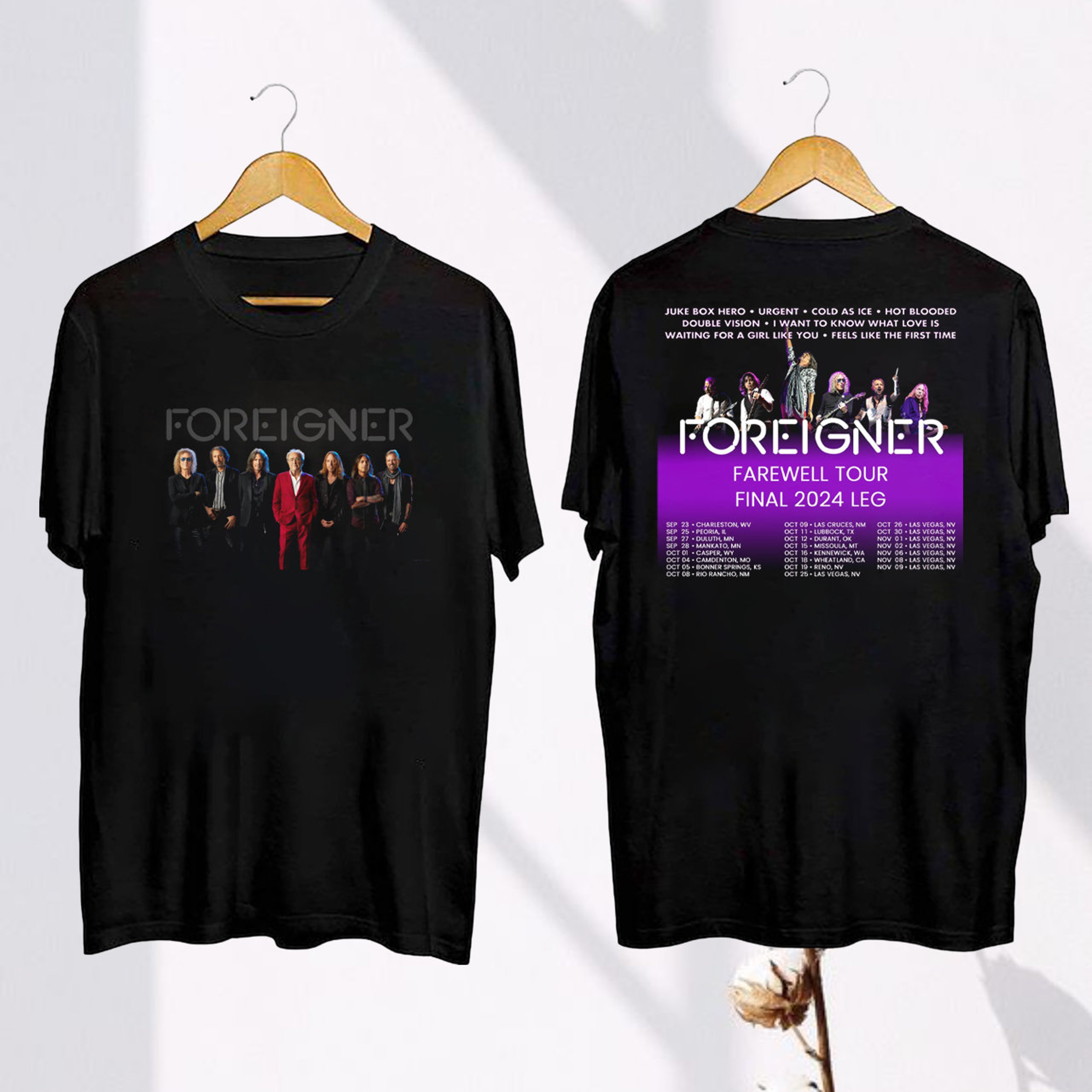 Farewell Tour 2025 Foreigner TShirt, Foreigner Band 2025 Concert