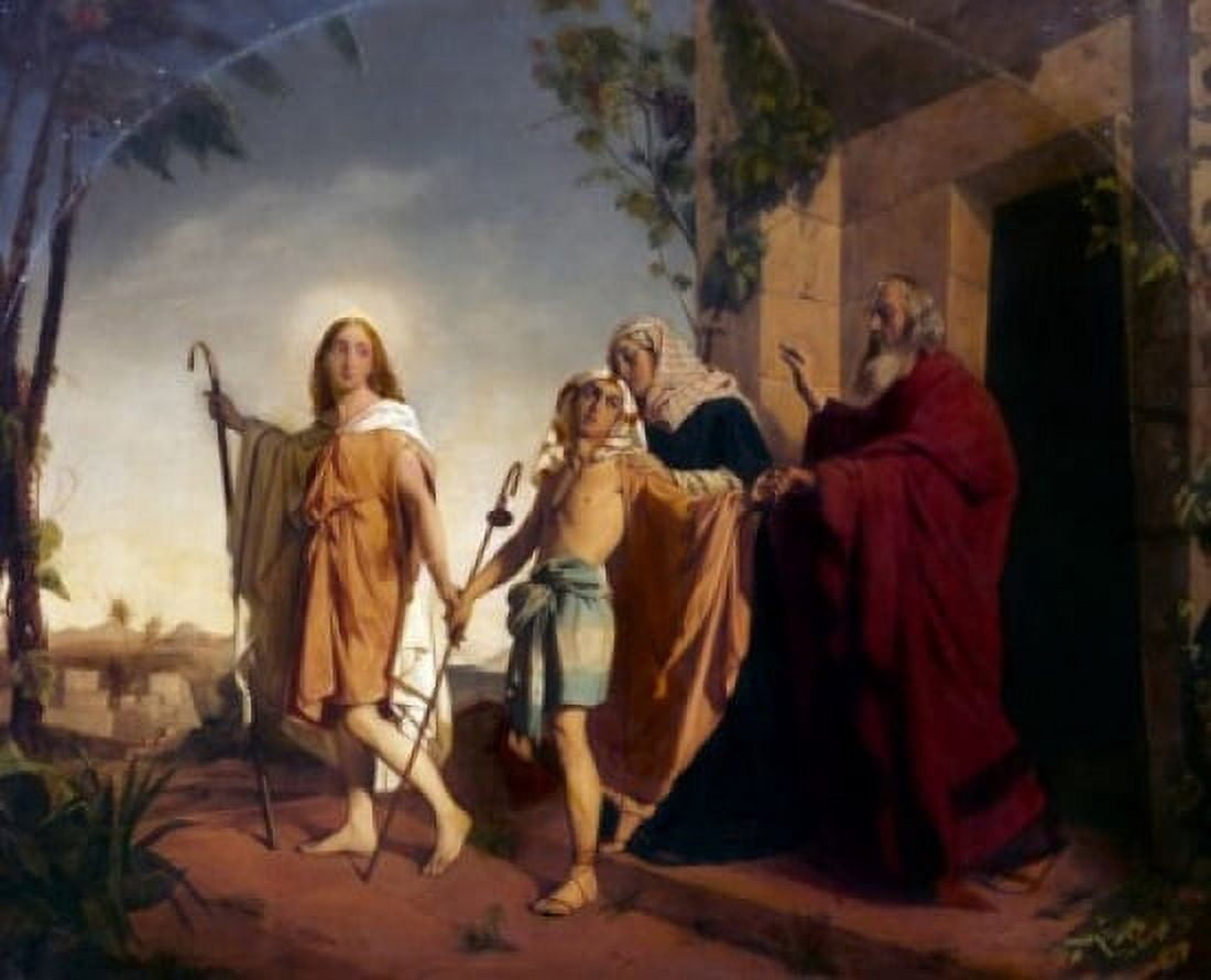 Farewell to Tobias by Rudolph KE Lehmann (1819-1892) Canvas Art - Rudolph KE Lehmann (24 x 36)