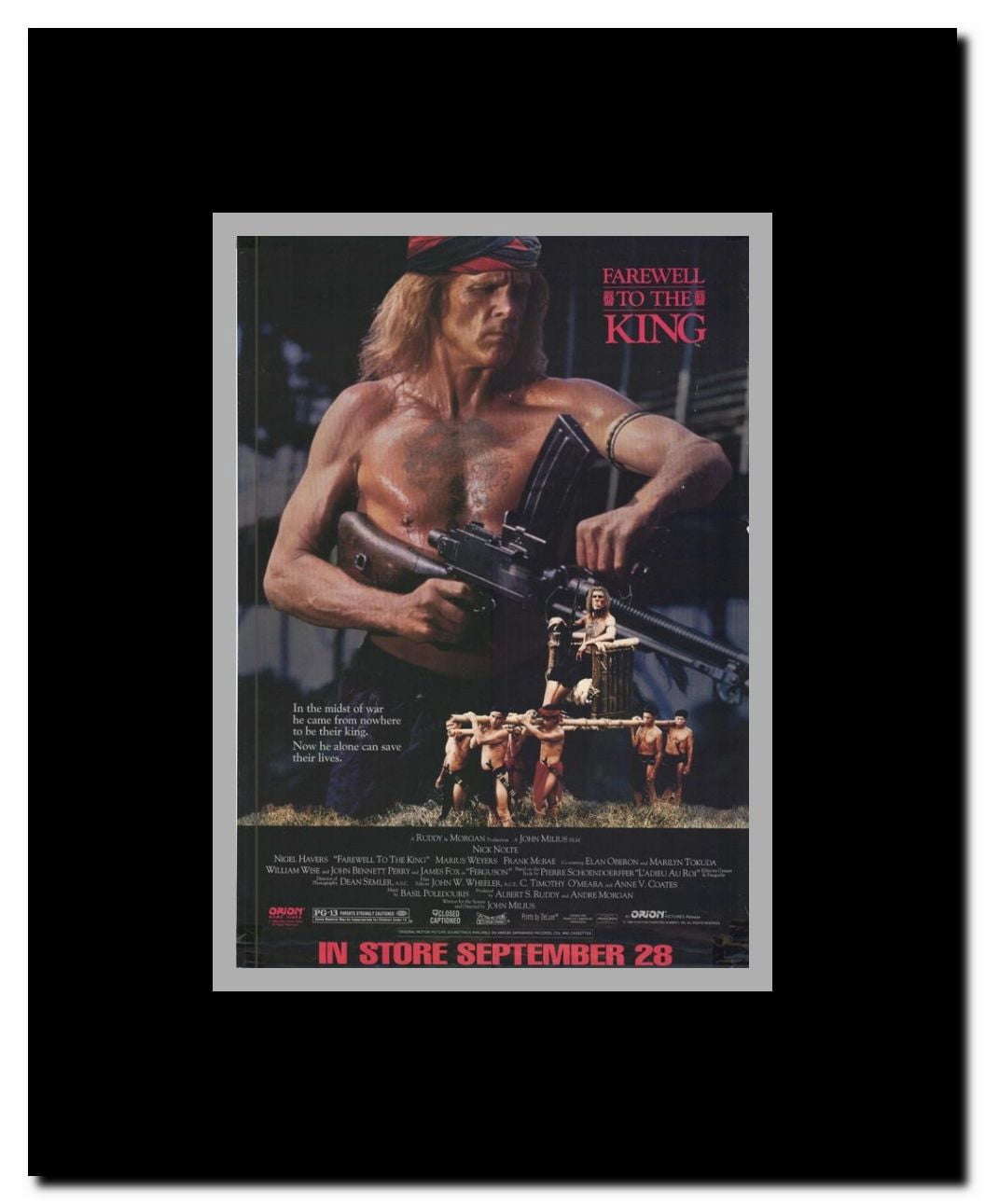 Farewell to the King Framed Movie Poster