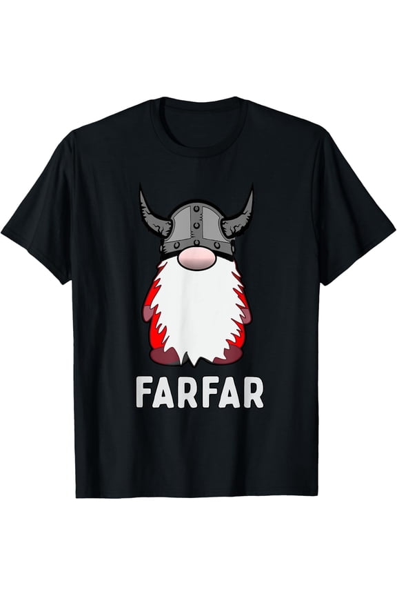 Farfar Nordic Gnome Viking Tomte Scandinavian Grandfather Tee