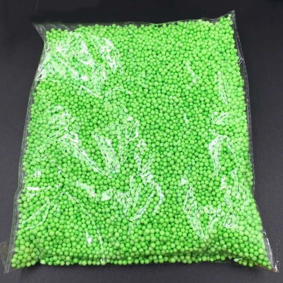 Farfi 1 Pack Mini Filter Foam Beads Balls Arts Crafts Supplies DIY Decorative Beads (Green Floam Beads Balls)