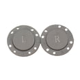 thumbnail image 1 of Farfi 1 Pair Magnetic Snaps Clasps Invisible 8-holes Design Strong Suction Magnetic Clothing Buttons for Coat (Grey,26 mm), 1 of 13