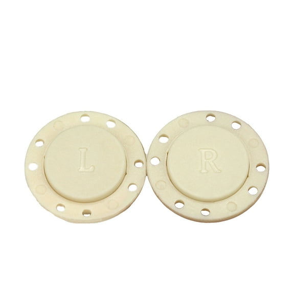 Farfi 1 Pair Magnetic Snaps Clasps Invisible 8-holes Design Strong Suction Magnetic Clothing Buttons for Coat (Light Yellow,26 mm)
