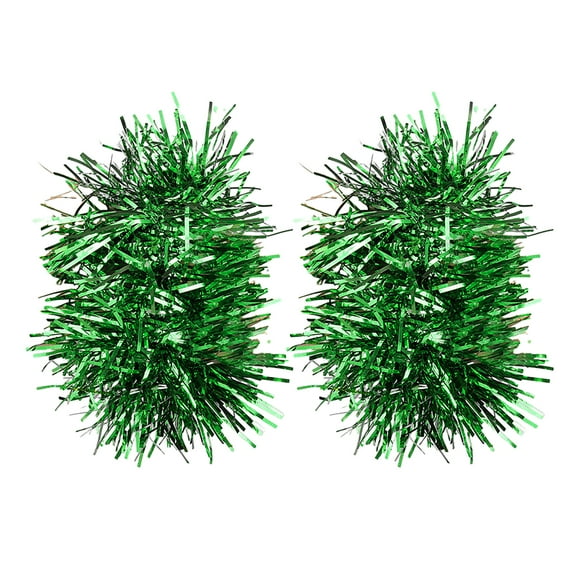 Farfi 1 Pair Tinsel Bracelet Colorful Elastic Band Adults Kids Universal Children's Day Kindergarten Dance Performance Prop Sports Meet Cheering Squad Tinsel Wristband (Green)