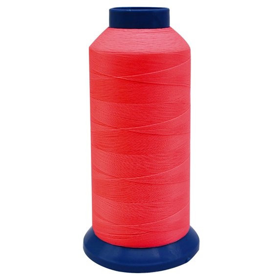 Farfi 1 Roll 1000 Yard Luminous Sewing Line Reusable Flexible Needlework Glow in The Dark Cross Stitch Embroidery Thread for Clothes (Dark Red)