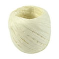 thumbnail image 1 of Farfi 1 Roll Paper Ribbon Wear-resistant Multi-Purpose 17 Colors Raffia Ribbon Paper Rope for Gift (Cream White), 1 of 13