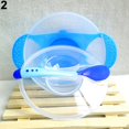 thumbnail image 1 of Farfi 1 Set Baby Suction Bowl Temperature Color Changing Spoon Feeding Tableware Tool (Blue), 1 of 13