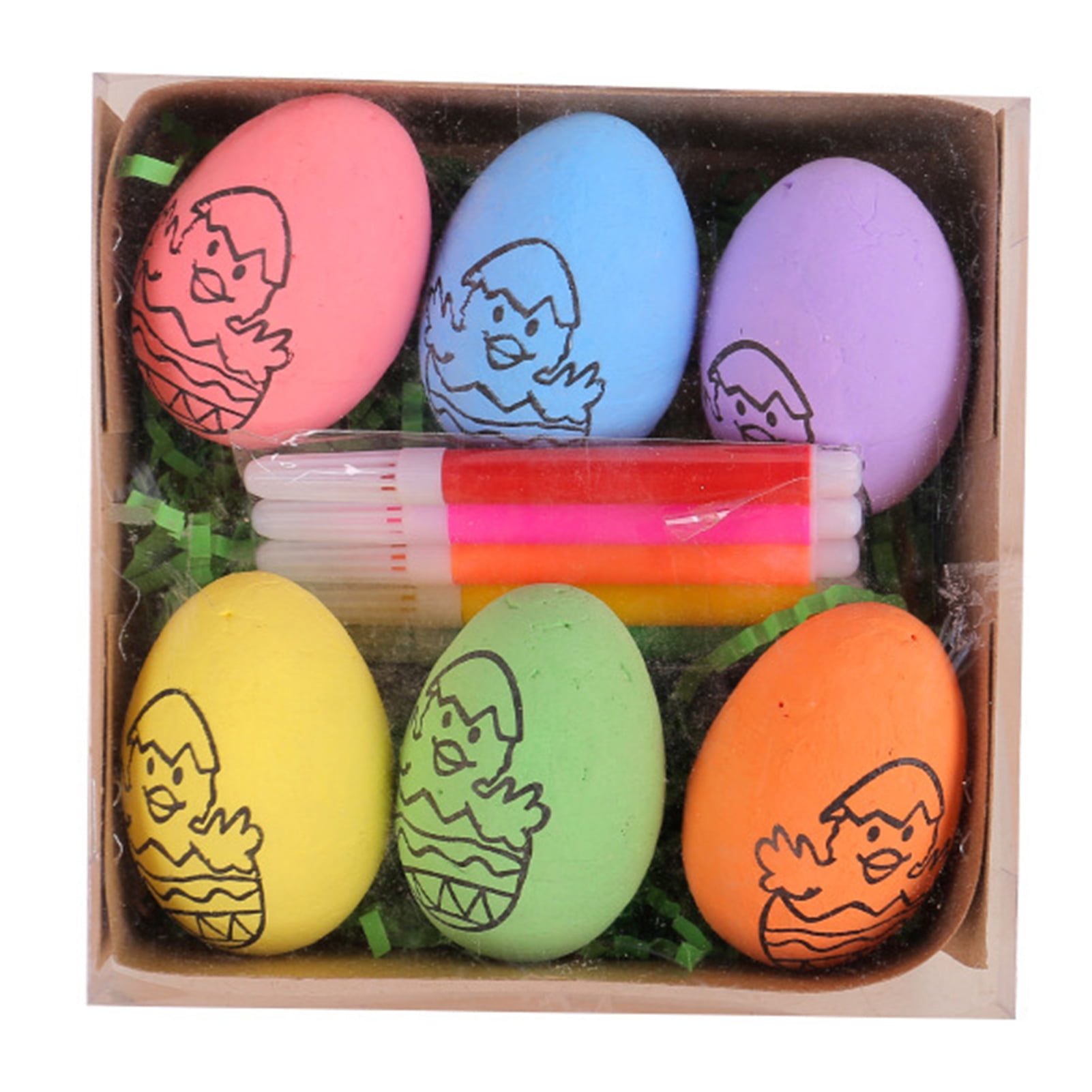 Farfi 1 Set Easter Egg Painting Kit Creative Cartoon Easter Egg ...