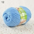 thumbnail image 1 of Farfi 1 Skein 50g Super Milk Silk Fiber Soft Sweater Ball Scarf Knitwear Knitting Yarn (Light Blue), 1 of 13
