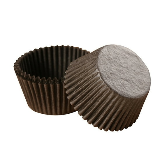 Farfi 1000Pcs Cake Cups Food Grade Disposable DIY Paper 25x20mm Mini Cupcake Liners Kitchen Baking Tool for Restaurant (Coffee)