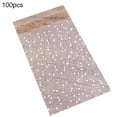 thumbnail image 1 of Farfi 100Pcs Self Adhesive Christmas DIY Cellophane Party Treat Cooky Candy Gift Bags (Size 7*7cm+3cm), 1 of 9