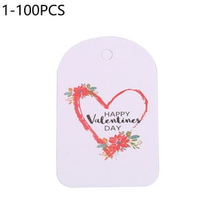 Doumeny 150Pcs Valentine Gnome Gift Tags Happy Valentine's Day Paper Tags  Love You Holiday Hanging Labels Present Tags with 98 Feet Twines for DIY