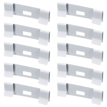 Farfi 10Pcs Blind Vane Saver Easy to Install Metal Living Room Window Blind Repair Tab Clip Household Supplies (White)