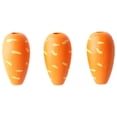 thumbnail image 1 of Farfi 10Pcs Easter Carrot Beads Creative Shape Realistic Looking Smooth Edge Vivid Color Wear Resistant Wooden Easter Carrot Beads Jewelry Bracelet Part Party Supplies (Type A), 1 of 13