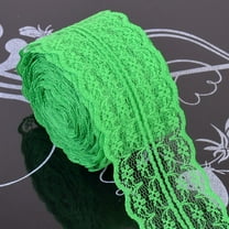 Farfi 10m Embroidered Lace Trim Ribbon Band Clothes Handicraft DIY Sewing Decoration (Green)
