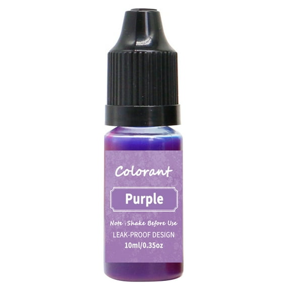 Farfi 10ml Candle Dye Leakproof Highly Concentrated Aromatherapy Color Essence Soap Toning Pigment Soy Wax Paraffin Dye Colorant for Home (Purple)